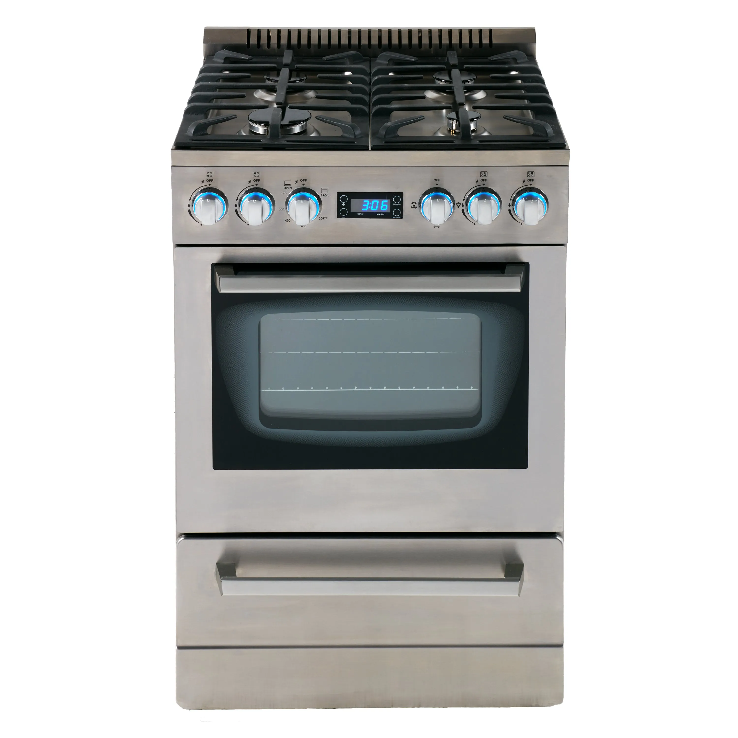 Avanti - DGR24P3S. Avanti ELITE Series 24 Gas Range Oven. in Stainless Steel