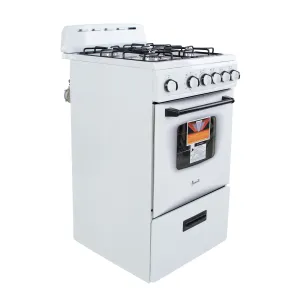 Avanti - GR2011CW. Avanti 20 Compact Gas Range Oven. in White