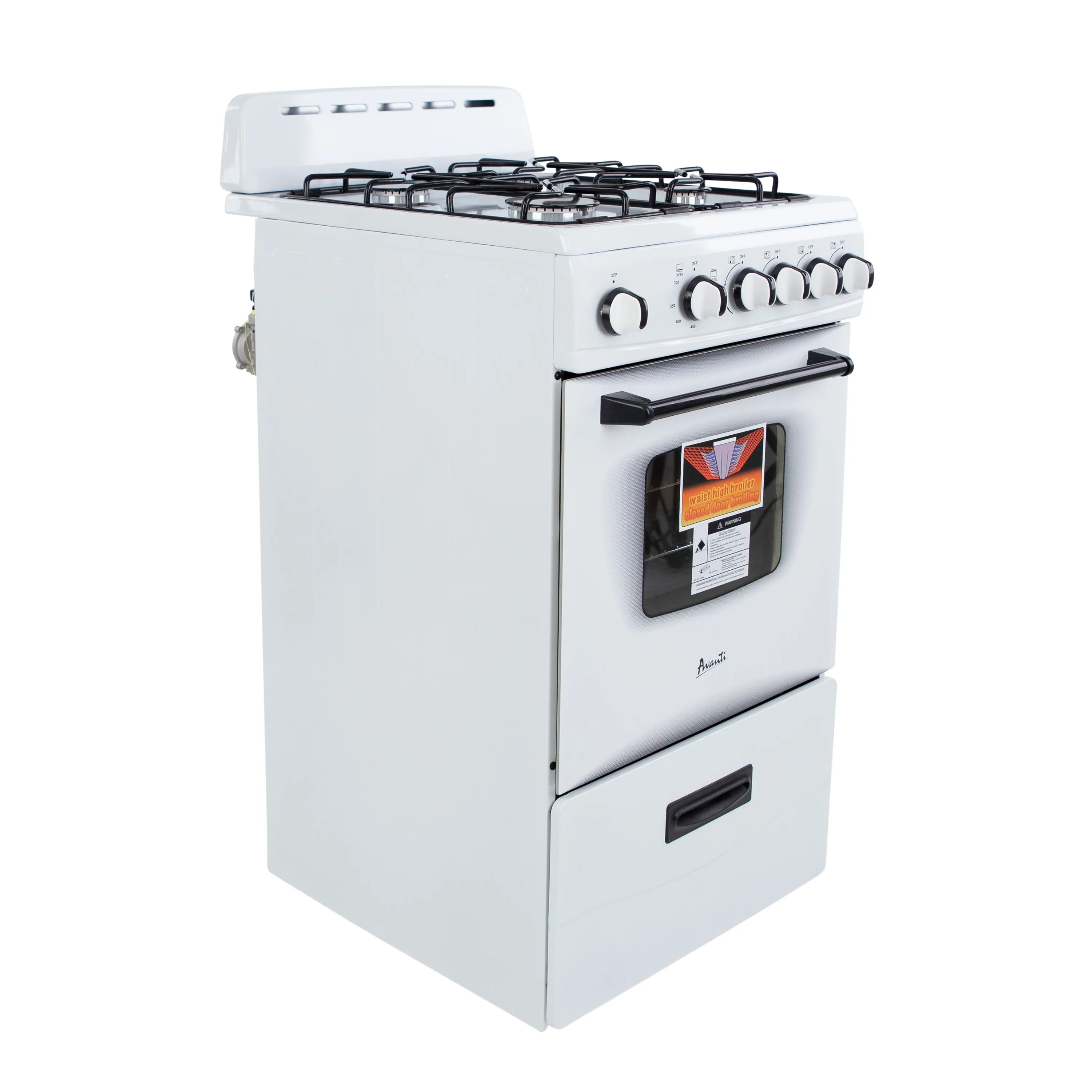 Avanti - GR2011CW. Avanti 20 Compact Gas Range Oven. in White