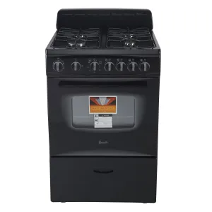 Avanti - GR2415CB. Avanti 24 Compact Gas Range Oven. in Black