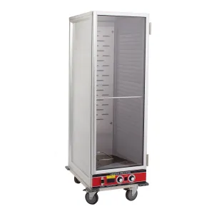 BevLes - HPC-7125-A. BevLes Full Size Non-Insulated HPC Proofing & Holding Cabinet. 1 Clear Door. Adjustable Slides. in Silver