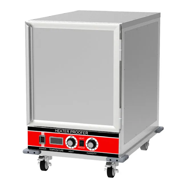 BevLes - HPIS-3414. BevLes 1/2 Size Insulated HPC Economy Proofing & Holding Cabinet. 1 Solid Door. in Silver