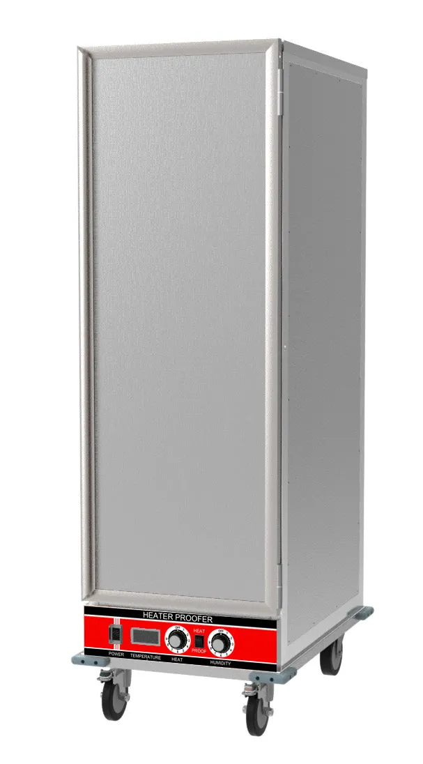 BevLes - HPIS-6836. BevLes Full Size Insulated HPC Proofing & Holding Cabinet. 1 Solid Door. in Silver