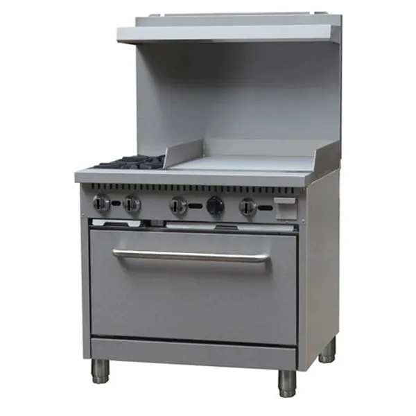 Black Diamond - GR-3624G/NG. Gas Range. 36 With 24 Griddle