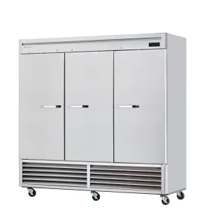 Blue Air - BSR72-HC. 3 Solid Doors Stainless Refrigerator. Bottom-Mount Compressor.  R-290 Refrigerant