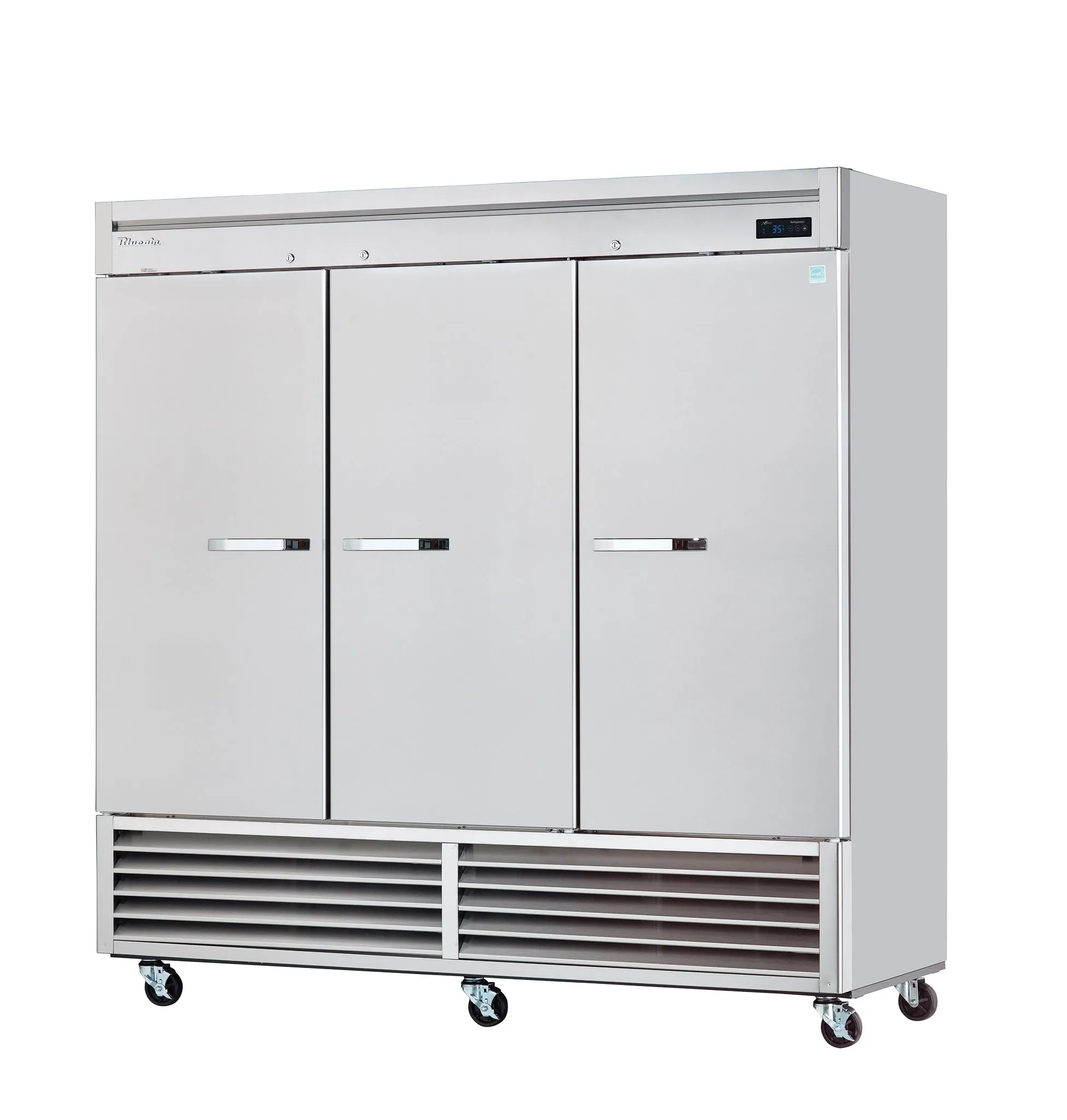 Blue Air - BSR72-HC. 3 Solid Doors Stainless Refrigerator. Bottom-Mount Compressor.  R-290 Refrigerant