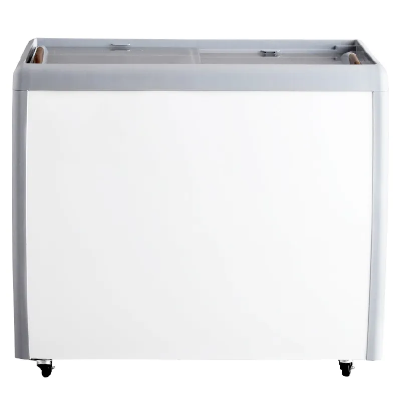 Chef AAA - FR-CN-0260-R. Commercial 39 Glass Door Frozen Food or Ice Cream Chest Freezer Display 9.5cu.ft.