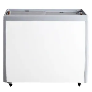 Chef AAA - FR-CN-0260-R. Commercial 39 Glass Door Frozen Food or Ice Cream Chest Freezer Display 9.5cu.ft.