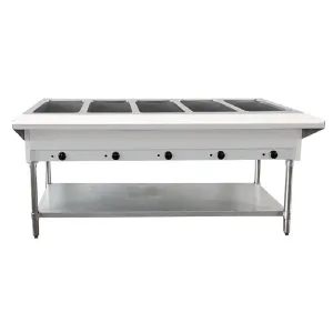 Chef AAA - FW-CN-0005-FH. Commercial 72 Electric Steam Table with 5 Pan Size Tray