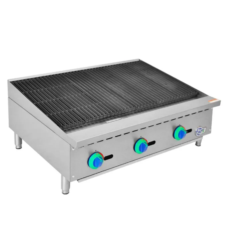 Chef AAA - KF-CB36-M. Commercial 36 Radiant Charbroiler Countertop Gas