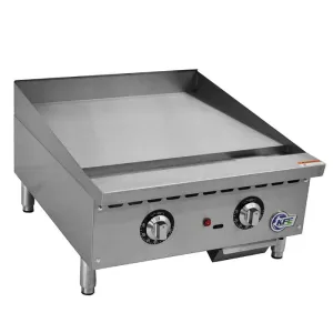 Chef AAA - KF-G24-T. Commercial 24 Thermostat Griddle Countertop Gas
