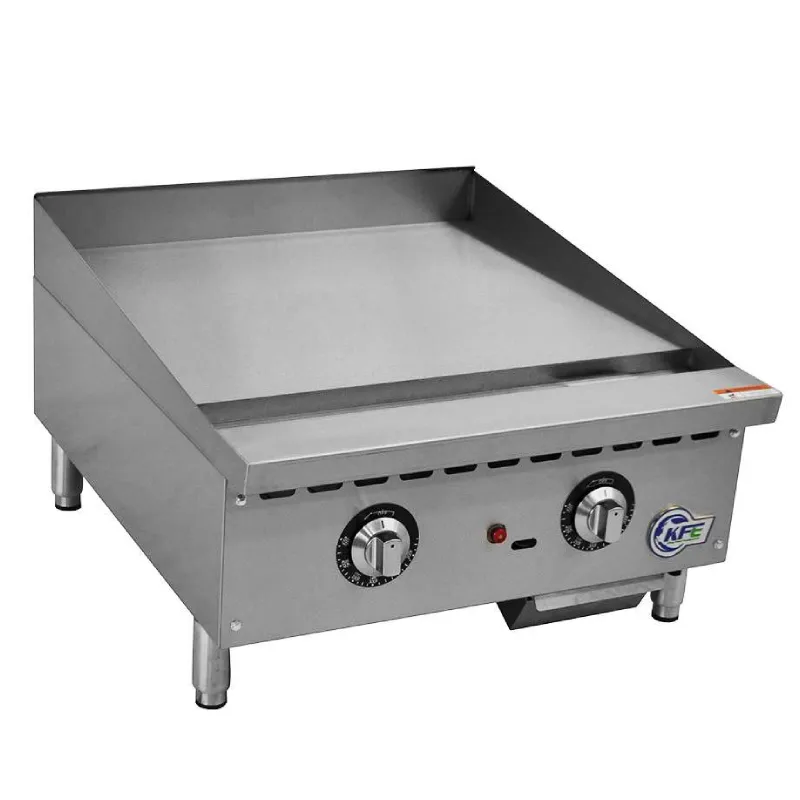 Chef AAA - KF-G24-T. Commercial 24 Thermostat Griddle Countertop Gas