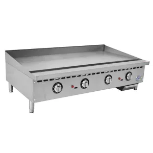 Chef AAA - KF-G48-T. Commercial 48 Thermostat Griddle Countertop Gas