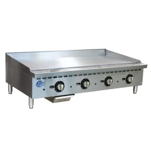 Chef AAA - KF-G48-T-P. Commercial 48 Thermostat Griddle Countertop Gas