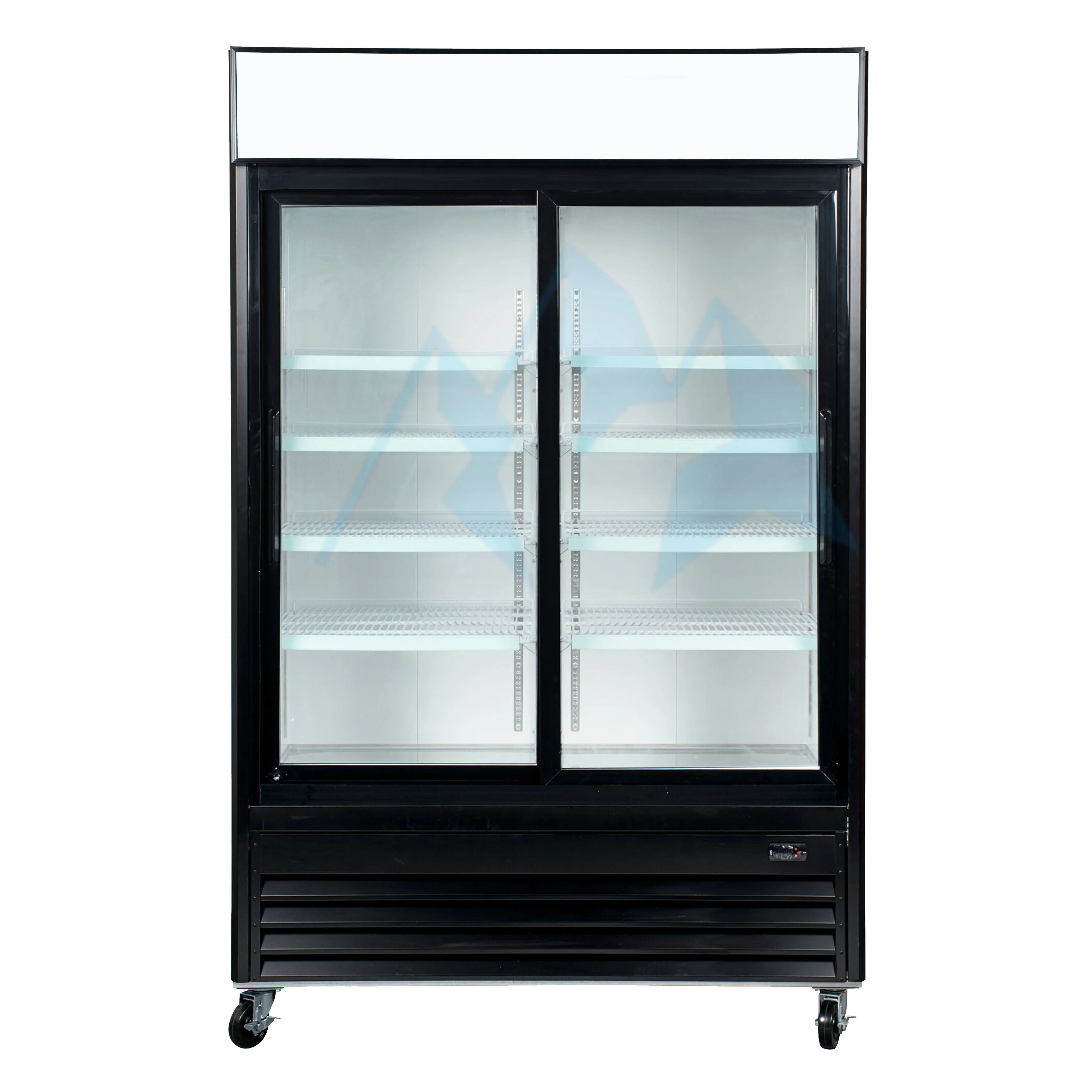 Chef AAA - LGD-600S. Commercial 2 Sliding Glass Door Merchandiser Refrigerator