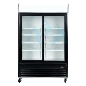 Chef AAA - LGD-600S. Commercial 2 Sliding Glass Door Merchandiser Refrigerator