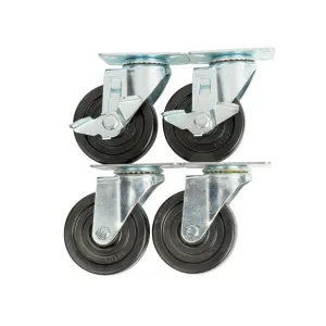 Chef AAA - PT-4CSTRW. Prep Tables Casters Wheels. Locks and Hardware Set
