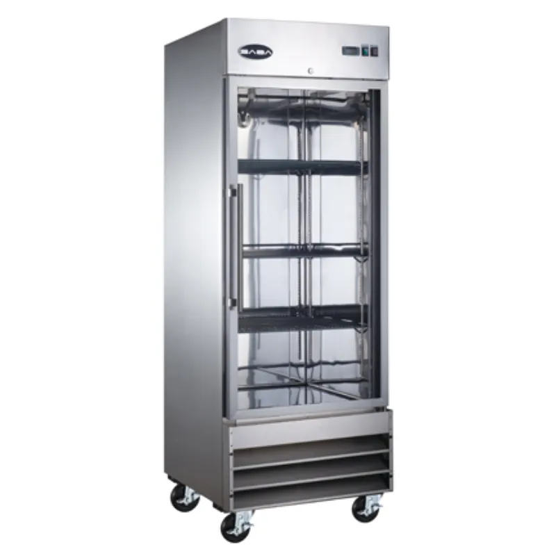 Chef AAA - S-23RG. Commercial Single Glass Door Reach-In Commercial Refrigerator