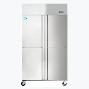 Chef AAA - SCD-880B. Commercial Half Door Dual Zone Refrigerator and Freezer Combination 32 cu.ft.