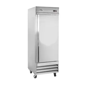 Chef AAA - SS-1R-HC. Commercial 29 Reach-In Refrigerator 1 Solid Door Stainless Steel 23 cu.ft.
