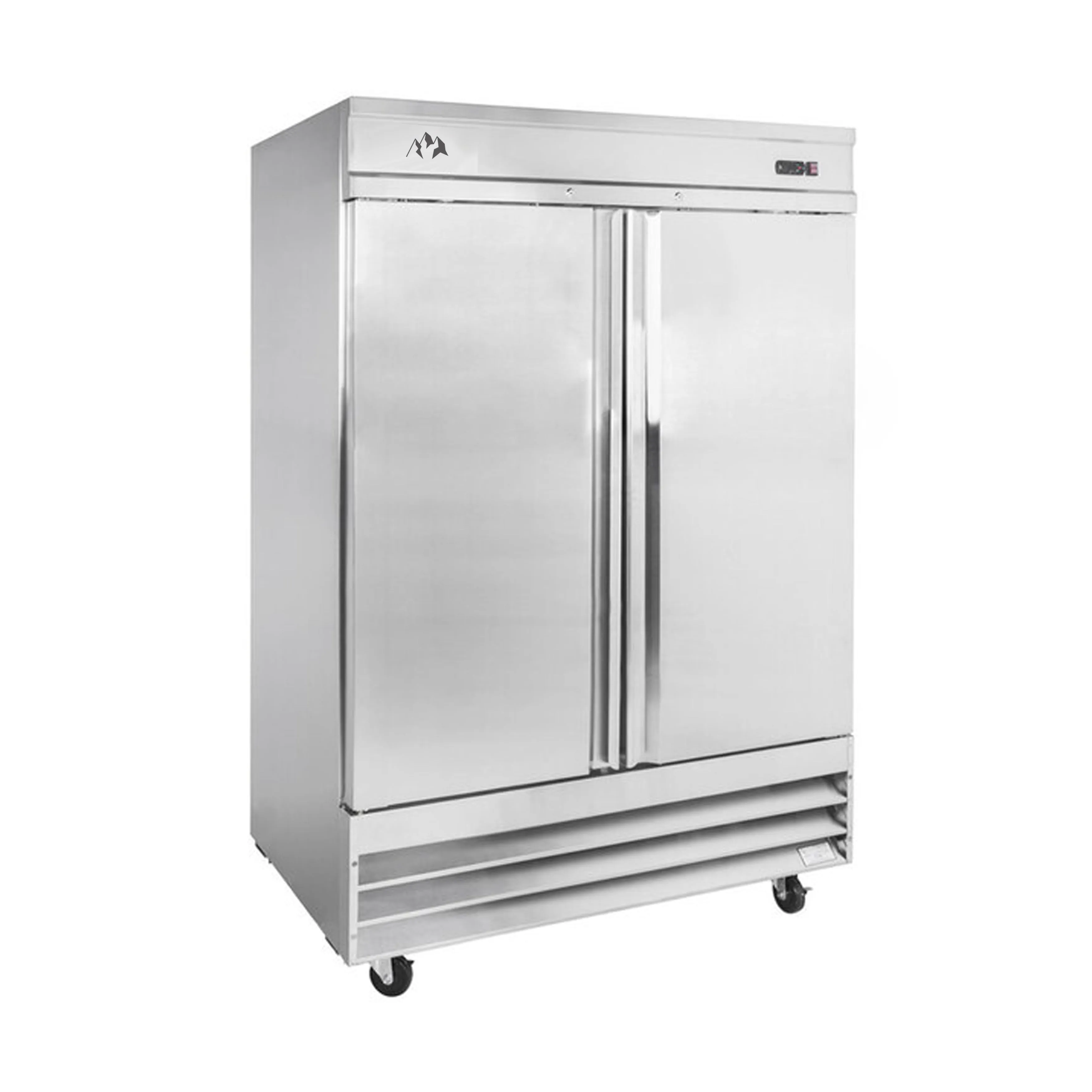 Chef AAA - SS-2R-HC. Commercial 54 Reach-In Refrigerator 2 Solid Door Stainless Steel 47 cu.ft.