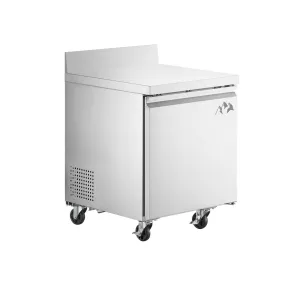 Chef AAA - SS-UCSG-27R-HC. Commercial 27 Undercounter Refrigerator  with Splash Guard 5.5 cu.ft.