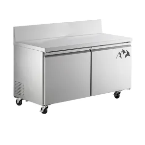 Chef AAA - SS-UCSG-60R-HC. Commercial 60 Undercounter Refrigerator with Splash Guard 15 cu.ft.