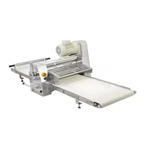 Chef AAA - SSDSTT. Commercial Dough Sheeter Conveyor Belt Stainless Steel Counter Top
