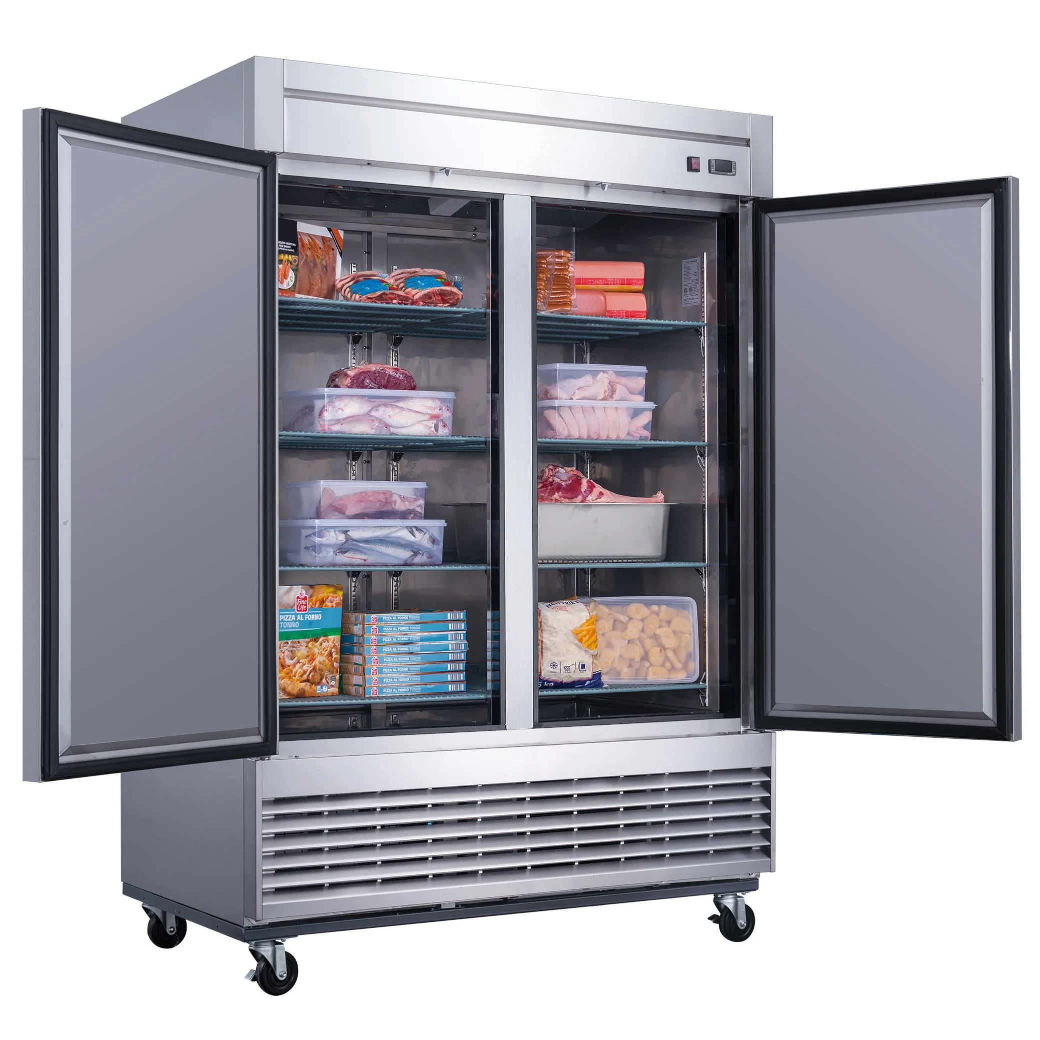Chef AAA - T55F Commercial 55 Reach-In Freezer Solid 2 Door 40 cu.ft.