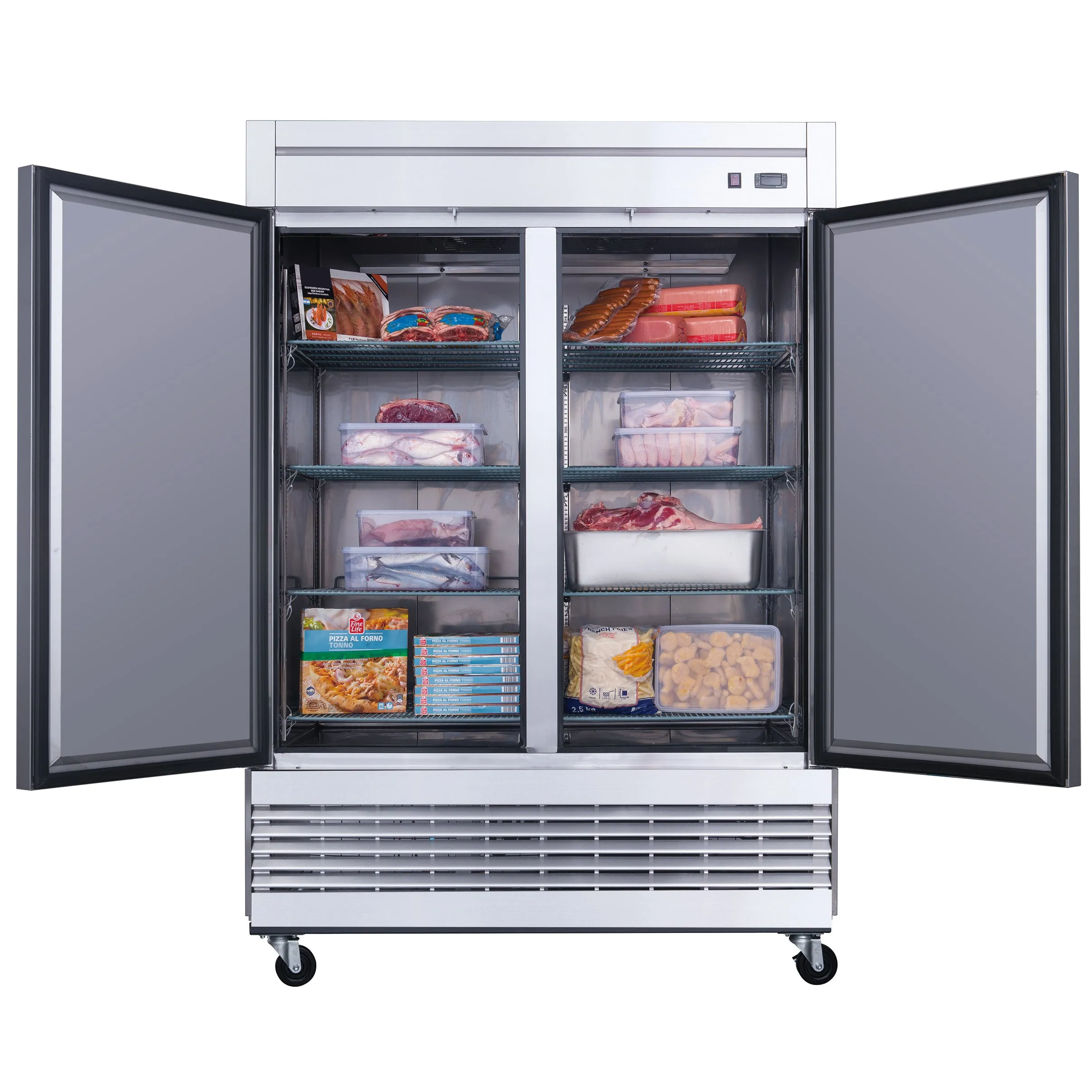 Chef AAA - T55F Commercial 55 Reach-In Freezer Solid 2 Door 40 cu.ft.