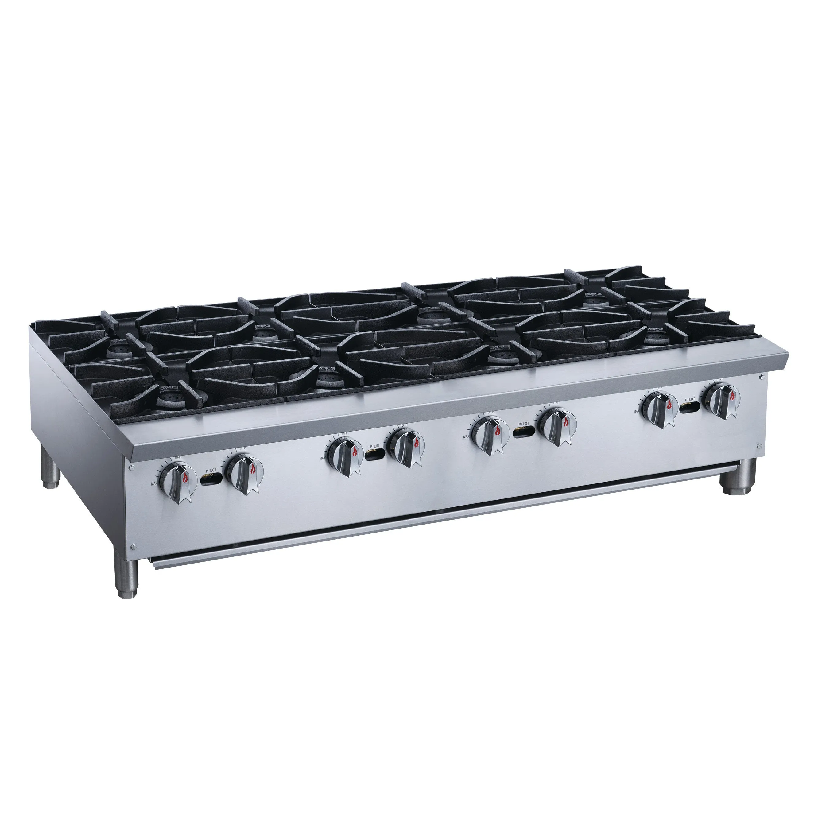 Chef AAA - TCHPA48 Commercial 48 Hot Plate with 8 Burners NG