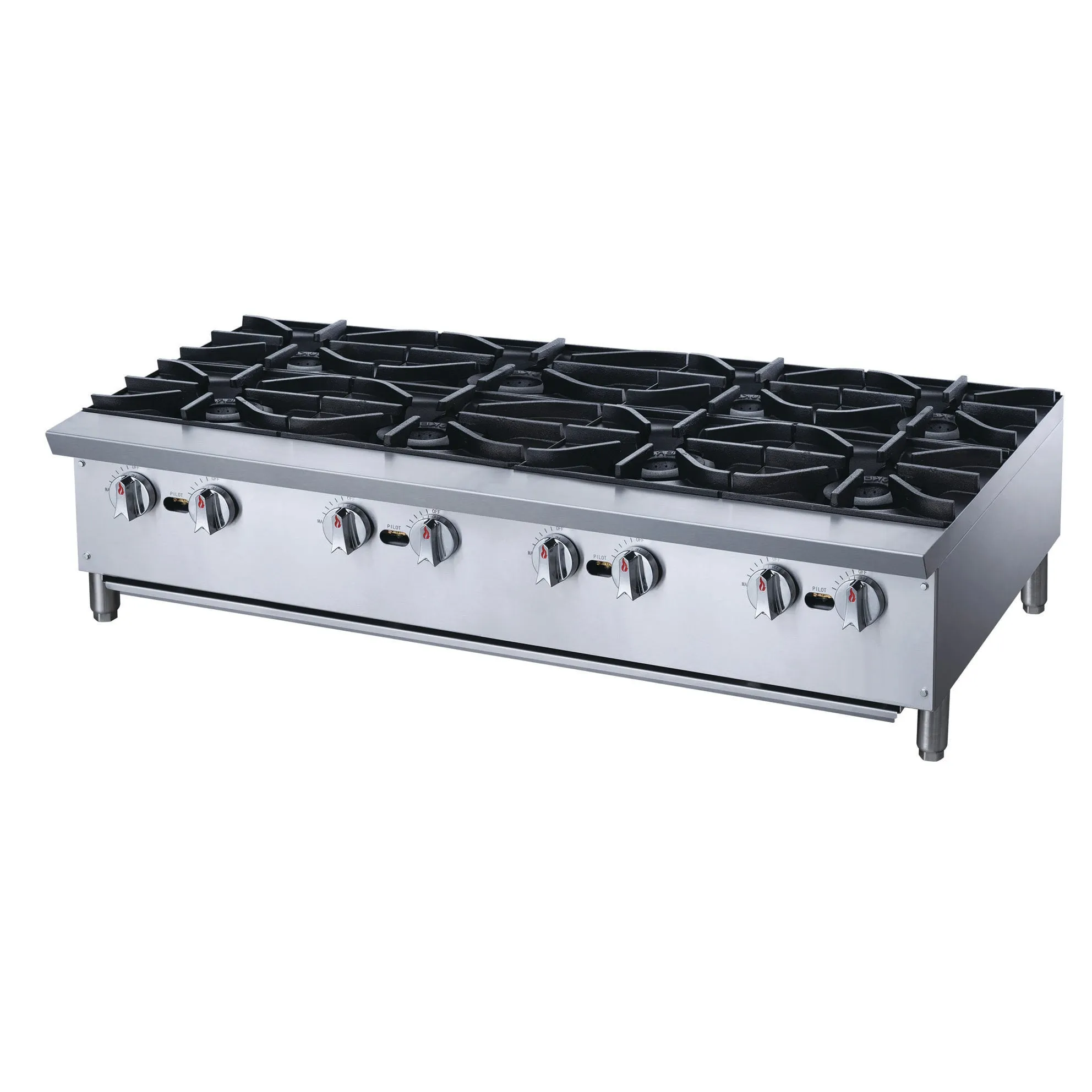 Chef AAA - TCHPA48 Commercial 48 Hot Plate with 8 Burners NG