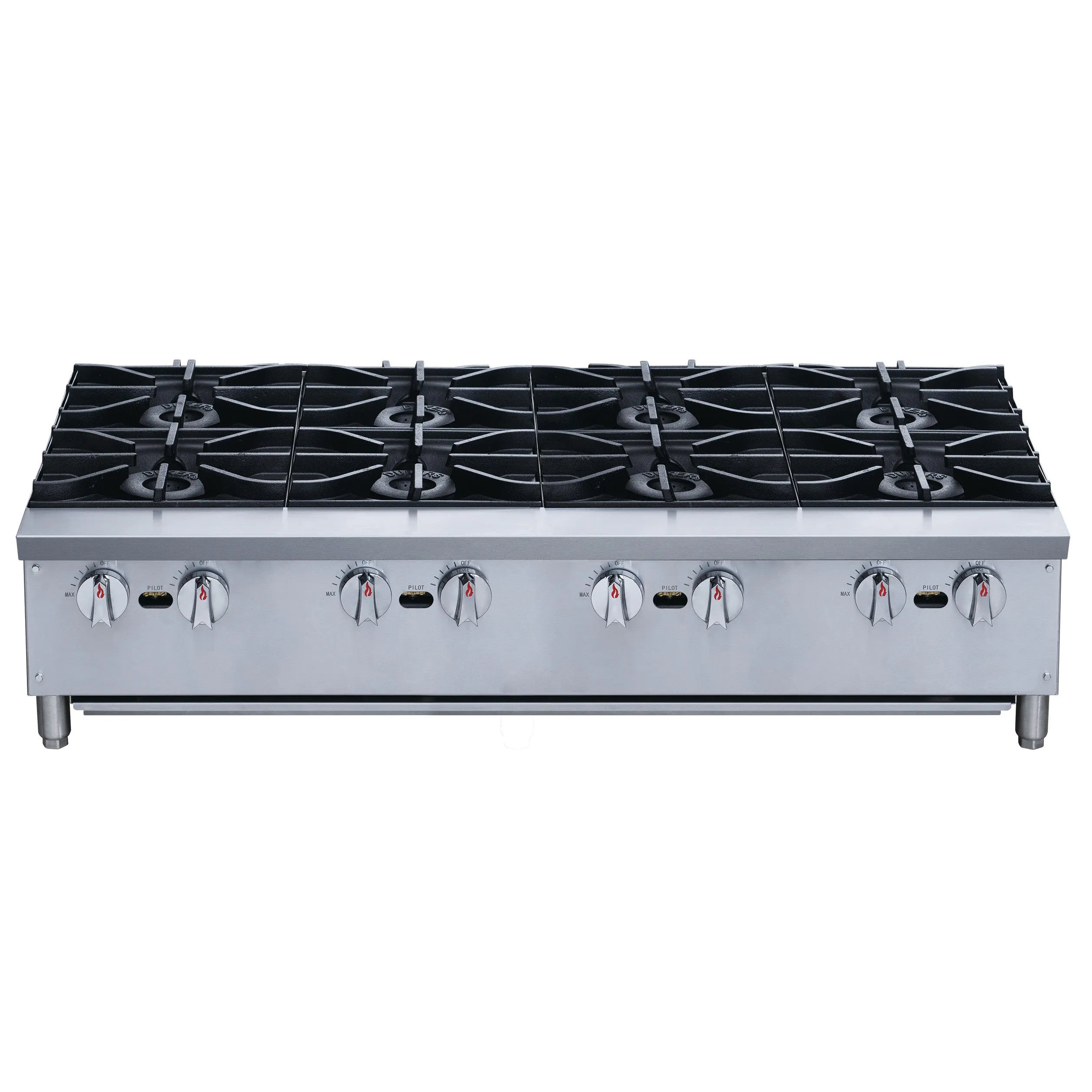 Chef AAA - TCHPA48 Commercial 48 Hot Plate with 8 Burners NG