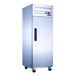 Dukers - D28AF. Commercial 27 1 Solid Door Reach-In Freezer Stainless Steel 18.31 cu.ft.