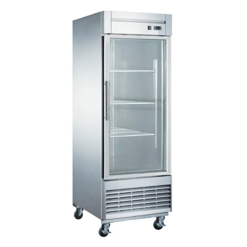 Dukers - D28F-GS1. 27 1 Glass Door Reach-In Refrigerator 17.7cu.ft.