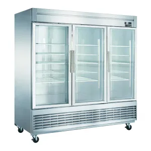 Dukers - D83R-GS3. Commercial 83 3 Door Commercial Reach-In Refrigerator 64.8cu.ft. NSF