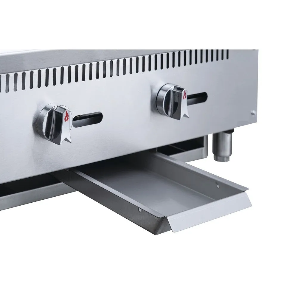 Dukers - DCGM60 60 NG/LP Gas Manual Countertop Griddle