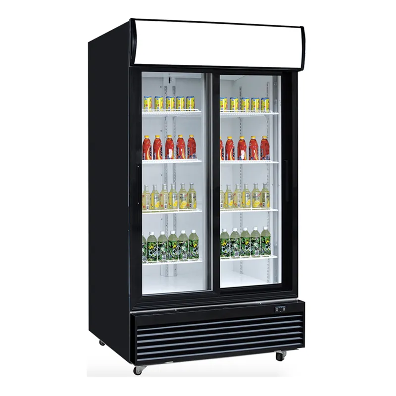Dukers - DSM-32SR. Commercial 40 2 Glass Door Merchandiser Refrigerator 33.4cu.ft NSF