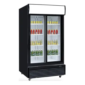 Dukers - DSM-32SR. Commercial 40 2 Glass Door Merchandiser Refrigerator 33.4cu.ft NSF