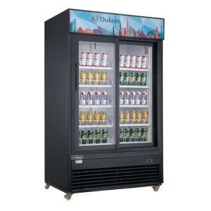 Dukers - DSM-40SR. Commercial 47 2 Glass Door Merchandiser Refrigerator 39cu.ft NSF