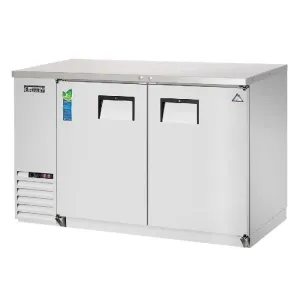 Everest - EBB59-SS. Commercial 57 Back Bar Refrigerator Cooler Two Section 20 cu. ft.