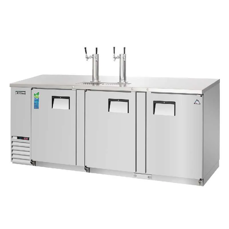 Everest - EBD4-SS. Commercial 89 Keg Refrigerator Direct Draw Cooler Beer Dispenser