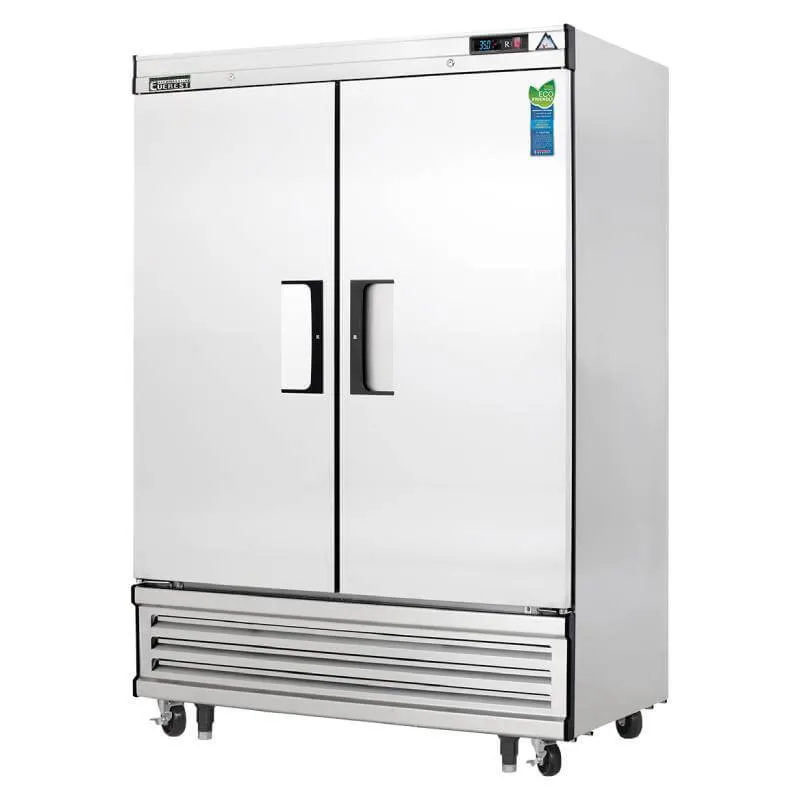 Everest - EBRF2. Commercial 54 2 Solid Door Reach-In Refrigerator Freezer 48 cu.ft.