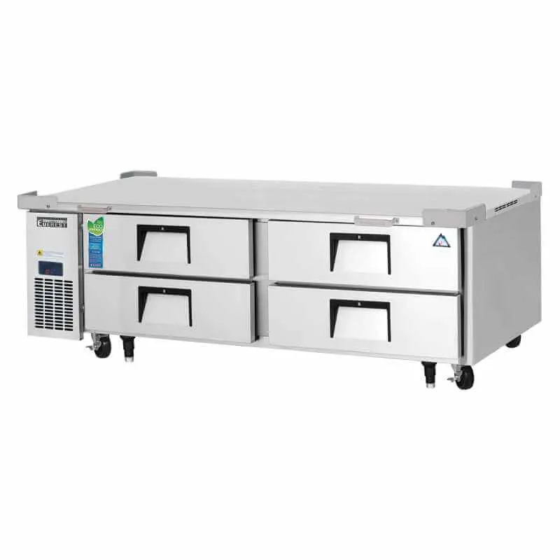 Everest - ECB72D4 Commercial 72 Chef Base Refrigerator 4 Drawers