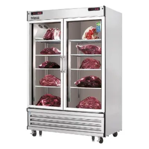 Everest - EDA2 Commercial 52 Two Glass Door Meat Aging Thawing Cabinet Refrigerator