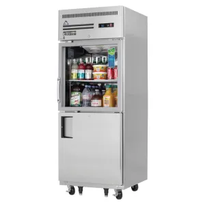 Everest - EGSH2.  Commercial 29 1 Glass 1 Solid Door Reach-In Refrigerator 23 Cu.ft.