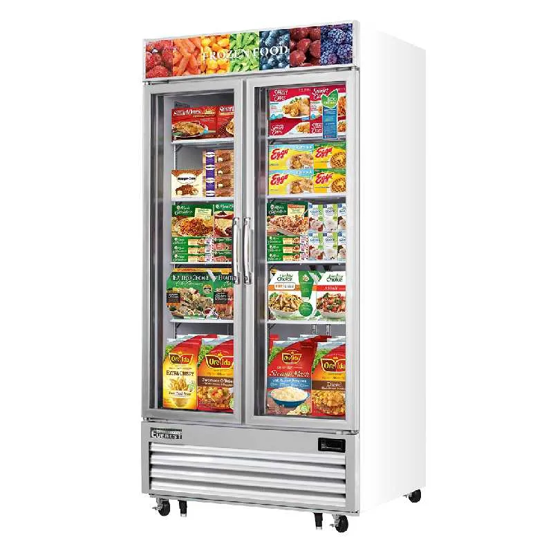 Everest - EMGF36 Commercial 41 2 Glass Door Merchandiser Freezer
