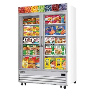 Everest - EMGF48 Commercial 54 2 Glass Door Merchandiser Freezer