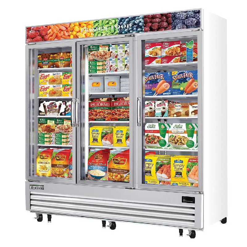 Everest - EMGF69 Commercial 74 3 Glass Door Merchandiser Freezer