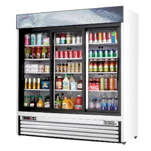Everest - EMGR69. Commercial 72 3 Sliding Glass Door Merchandiser Refrigerator 69 cu. ft.